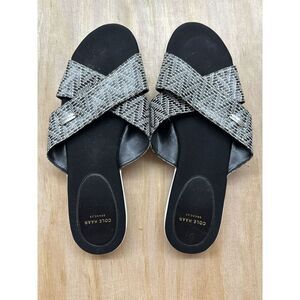 Cole Haan Criss Cross Strap Sandals Grand OS 10 B Blues Flat